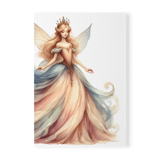 Fairy Princess Softcover Notebook - A5, Dreamy Watercolor Design